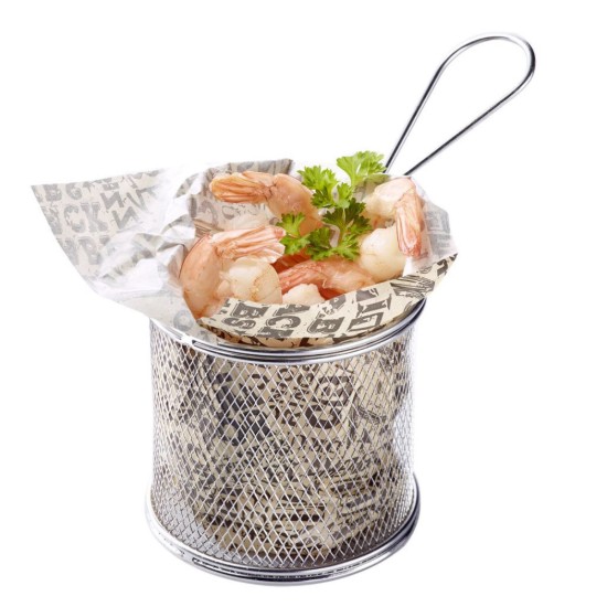 Rund serveringskurv, rustfritt stål, 9x13 cm - merkevare Westmark