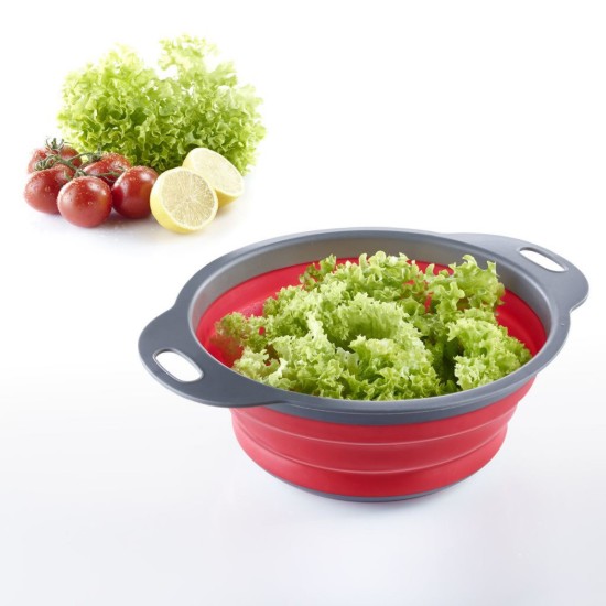 Taitettava siivilä, muovia, 18,5 cm, "Mini", punainen - Westmark merkki