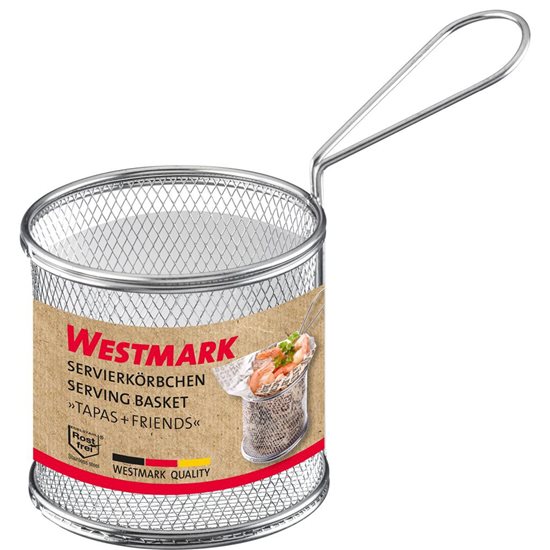 Rund serveringskurv, rustfritt stål, 9x13 cm - merkevare Westmark