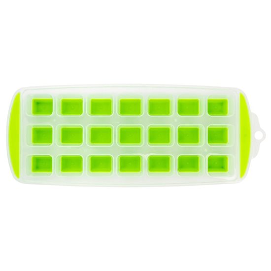 Set of 2 ice cube moulds, plastic, green color - Westmark brand