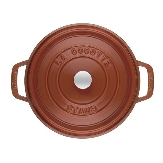 Cocotte főzőedény, öntöttvas, 28cm/6,7L, Cinnamon - Staub