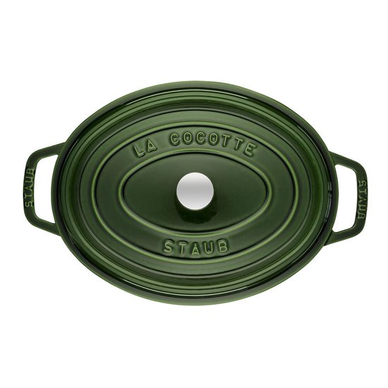 Ovalni Cocotte lonac za kuhanje, lijevano željezo, 31cm/5,5L, Basil - Staub 