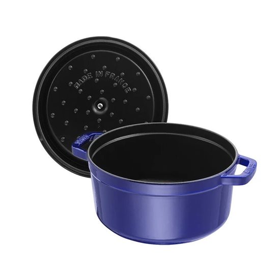 Cocotte gryte, støpejern, 30cm/8,35L, Dark Blue - Staub