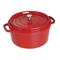 Cocotte cooking pot made of cast iron 28 cm/6.7 l, <<Cherry>> - Staub 