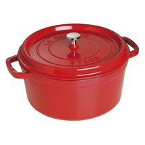 Cocotte cooking pot made of cast iron 30 cm/8.35 l, <<Cherry>> - Staub 