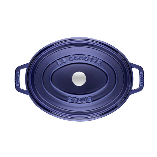 Oval Cocotte cooking pot, cast iron, 31cm/5.5L, Dark Blue - Staub