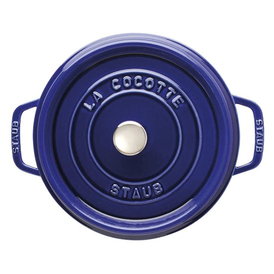 Cocotte gryde, støbejern, 28cm/6,7L, Dark Blue - Staub