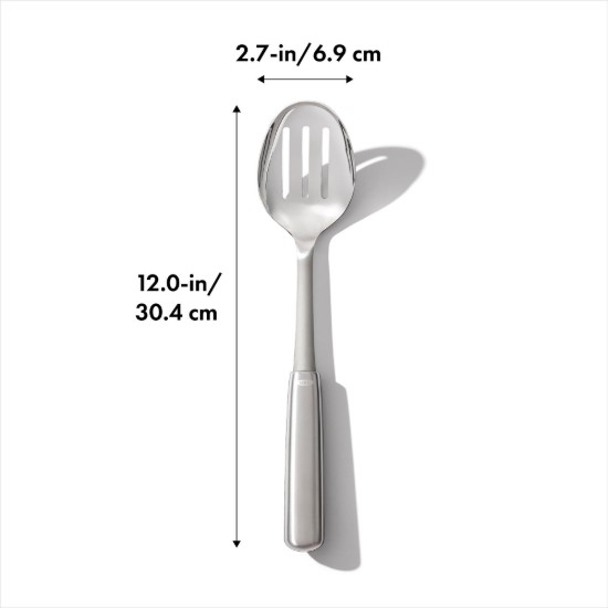 Slotted cooking spoon, stainless steel, 30.4 cm - OXO