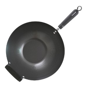 Wok pan, 35.5 cm, carbon steel - made by Kitchen Craft