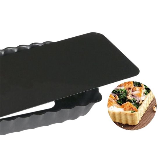 Kalup za tart sa odvojivom podlogom, 20 x 8 cm - marke "de Buyer".