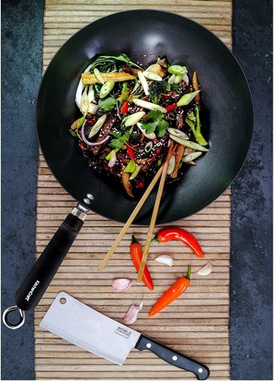 Poêle wok, 30 cm - fabriquée par Kitchen Craft