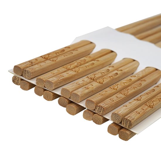 Set of Chinese chopsticks, 12 pairs, bamboo - Yesjoy