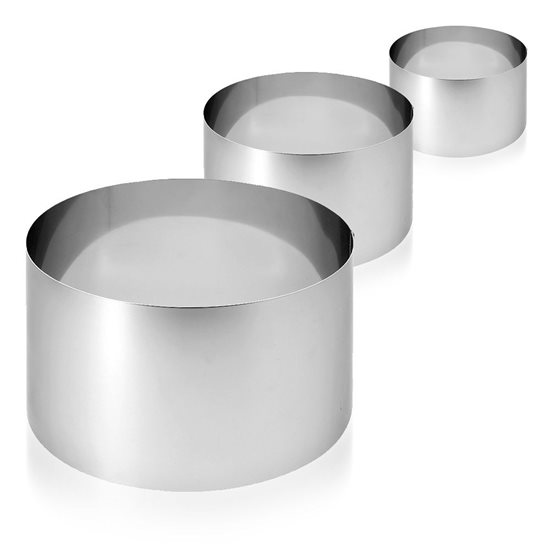 High-edge ring for bread, 16 cm, stainless steel - "de Buyer" brand