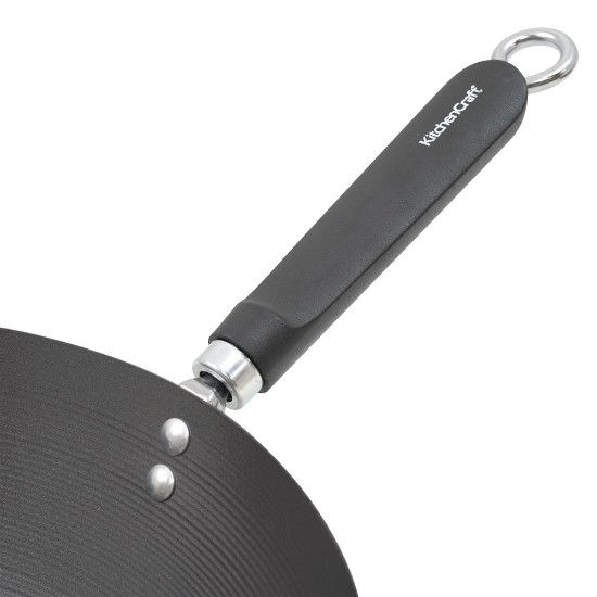 Wokpande, 35,5 cm, kulstofstål - fremstillet af Kitchen Craft