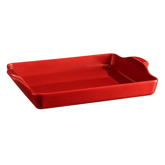 Foccacia baking pan, ċeramika, 40x31,5cm, Burgundy - Emile Henry