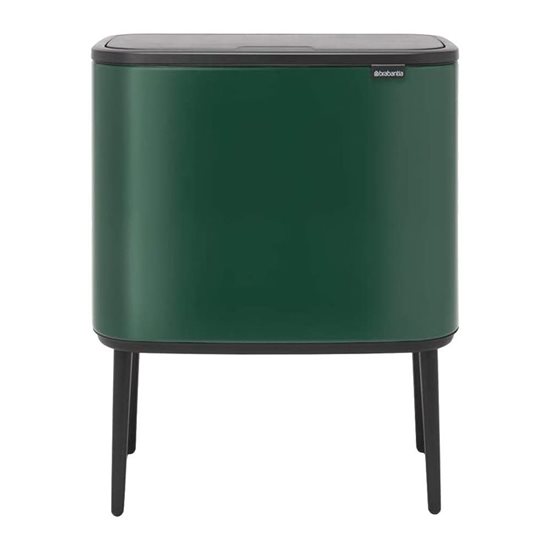 Çöp kutusu "Bo Touch", paslanmaz çelik, 11+23 L, Pine Green - Brabantia