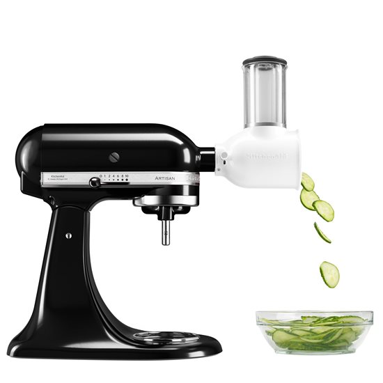 Mikser z przechylną głowicą, model 125, 4,8 l, z przystawką do krajalnicy, Onyx Black - KitchenAid