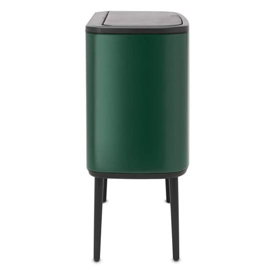 Affaldsbeholder "Bo Touch", rustfrit stål, 11+23 L, Pine Green - Brabantia