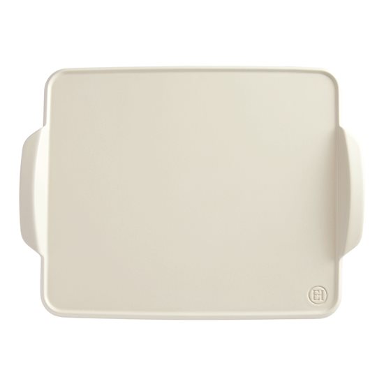 Ceramic baking tray, 42x31cm, "Aperitivo", Linen - Emile Henry