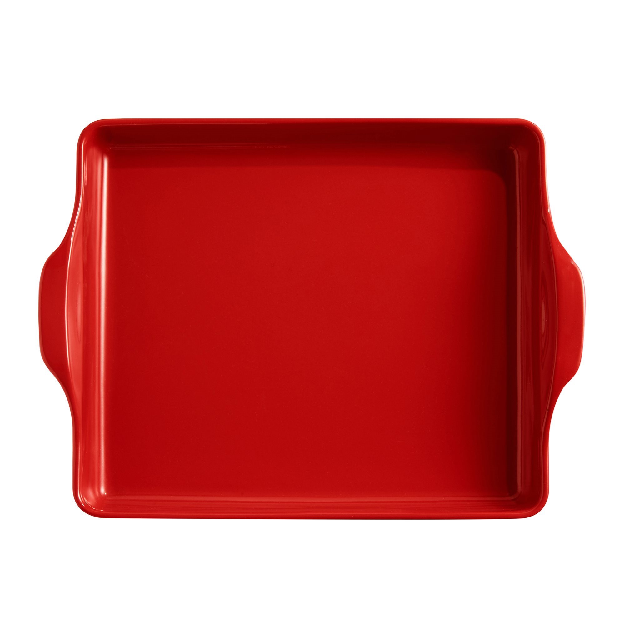Pizza tray, ceramic, 36.5 cm, Burgundy - Emile Henry