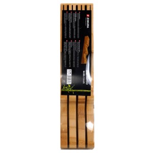 Hållare för knivar, tillverkad av bambu, 42,5 × 9,8 cm - Zokura