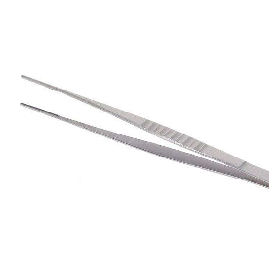 Tweezers díreach, déanta as cruach dhosmálta, 16 cm - de Buyer