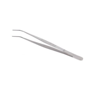 Curved tweezers, 30 cm, stainless steel - de Buyer