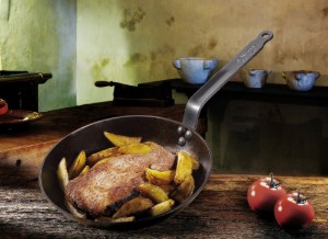 "CARBONE PLUS" frying pan, carbon steel, 28 cm - "de Buyer" brand