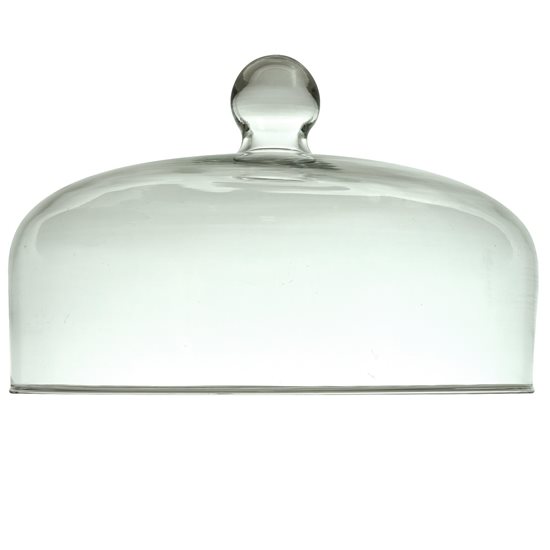 Cheese platter, 29 cm, glass cover - Zokura