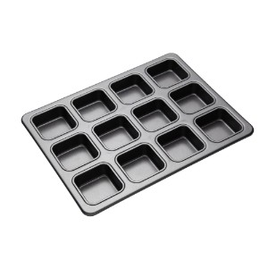 Baking tray, 12 shapes, 34 x 26 cm, made from steel - by Kitchen Craft