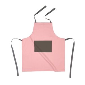 Kitchen apron, cotton, 74 x 85 cm, 'Soft Pink' - Tiseco
