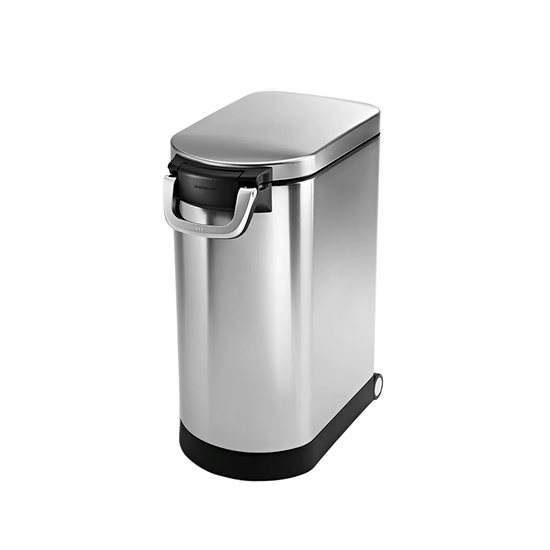 Cesto de comida para animais de estimação, aço inoxidável, 30 L - simplehuman