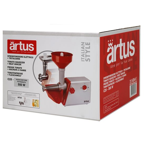 Electric tomato juicer set, with meat chopping accessory, "Artus", 550W – Cibustek