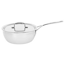 Conical sauteuse pan, stainless steel, 24 cm / 3.3L, "5-Plus" - Demeyere