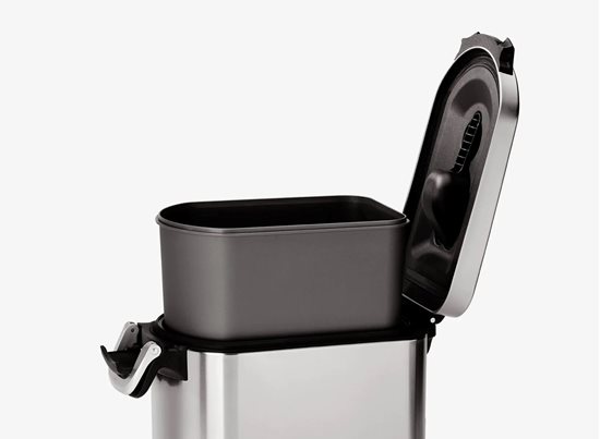 Cesto de comida para animais de estimação, aço inoxidável, 30 L - simplehuman