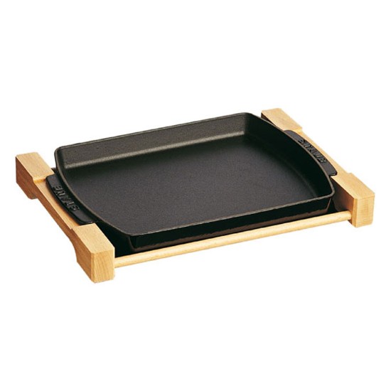 Servírovací zásobník s držiakom 33 x 23 cm - Staub 