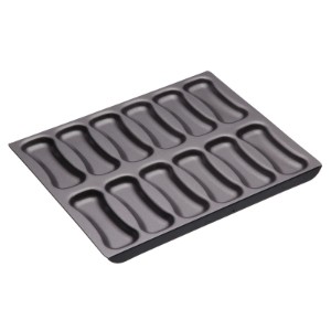 Tray for éclairs, 31 x 16.5 cm, steel - Kitchen Craft