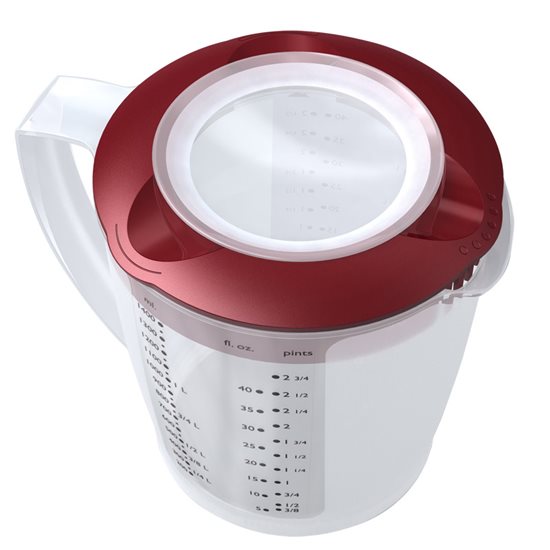 Rūšiuotas puodelis 1400 ml, raudonas - Westmark