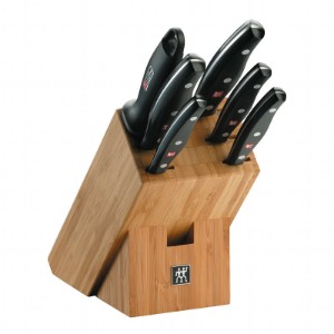 Kitchen knife set, 7 pieces, stainless steel, "TWIN Pollux" - Zwilling