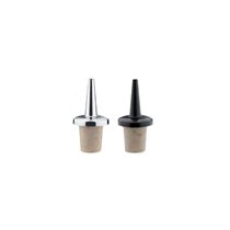 Set of 2 pipette-type stoppers, chrome-plated metal - Westmark