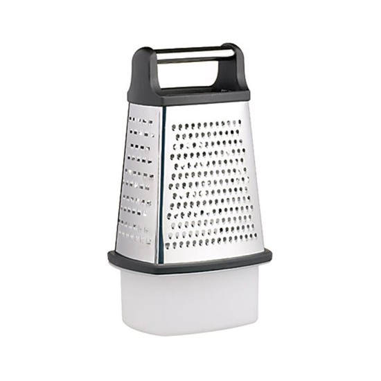 Grater multipurpose, b'kontenitur, stainless steel - Kitchen Craft