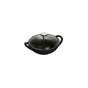 Mini-wok, cast iron, 16cm, Black - Staub