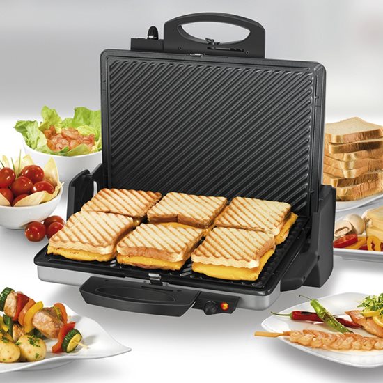 Grill elétrico, 2100 W, prata - Unold