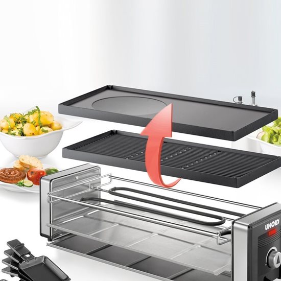 Fogão elétrico Raclette, 1100 W - Unold