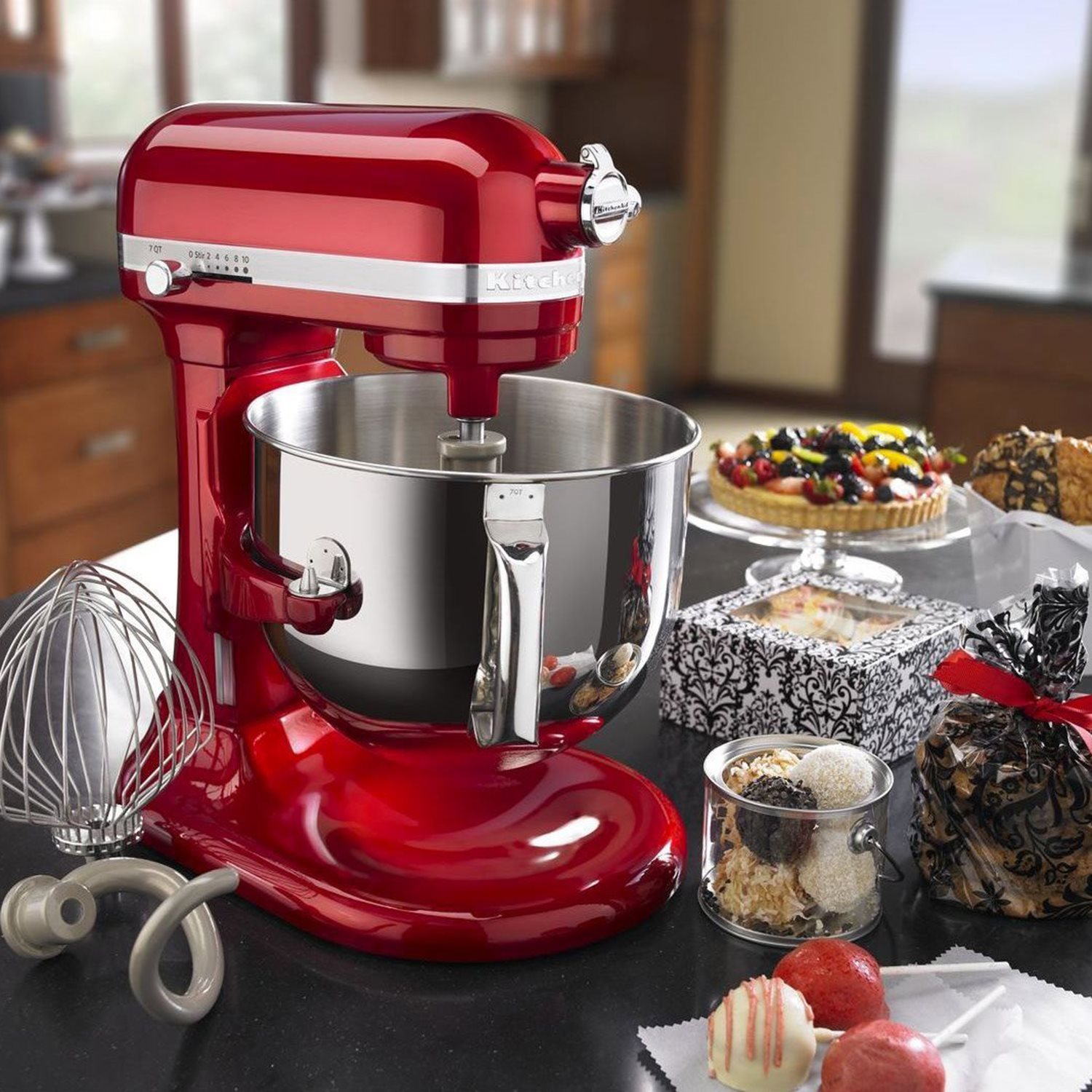 Etableret teori St Glimte Artisan" kitchen mixer, model 7580, 6.9L, Candy Apple - KitchenAid |  KitchenShop