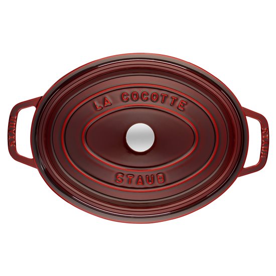 Garnek do gotowania Cocotte owalny, żeliwny, 33cm/6.7L, Grenadine - Staub