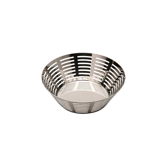 Round bread basket, stainless steel, 21 cm, "Bella" - BRA