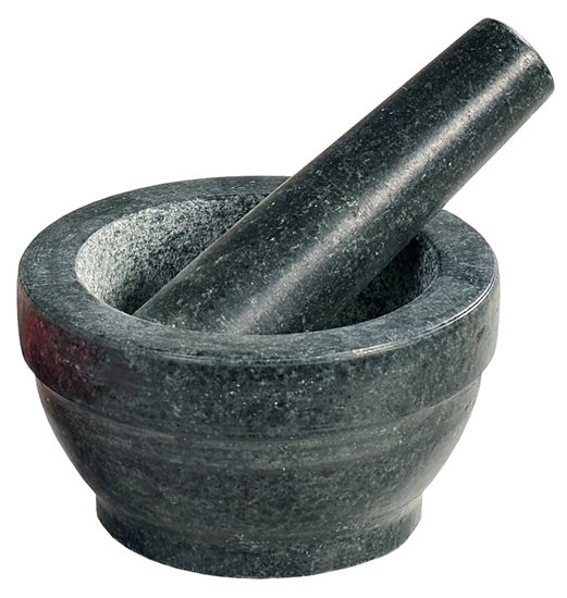 Mortel med mortelstöt, 16 cm, granit - Kesper