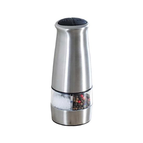 Elektrisk salt- och pepparkvarn, 17,5 cm, rostfritt stål - Kesper