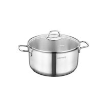 Stainless steel saucepan, with lid, 16 cm / 1.8 l, "PERLA" - Korkmaz